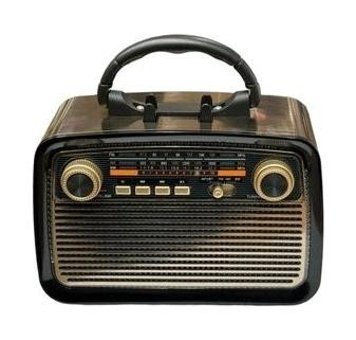 Junglee Retro 3 W Radyolu Gri Bluetooth Hoparlör