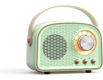 Kangrui-HB Retro 3 W Radyolu Yeşil Bluetooth Hoparlör