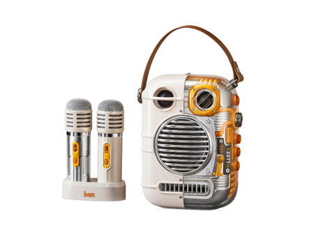 Divoom Spark Pro 80 W Beyaz-Sarı Bluetooth Hoparlör