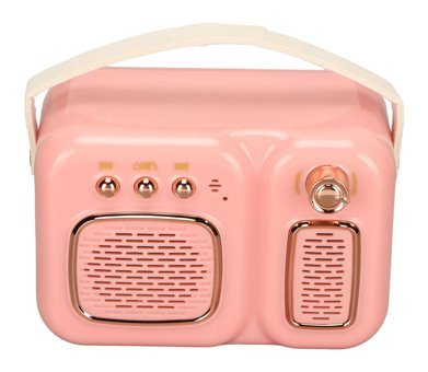 Shanrya Vintage 3 W Pembe Bluetooth Hoparlör