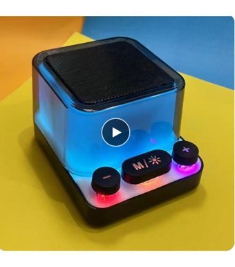 Vothoon Z6 5 W Radyolu Işıklı Mavi Bluetooth Hoparlör