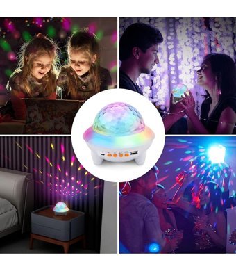 Gaman Gece Lambası 5 W Işıklı Beyaz Bluetooth Hoparlör