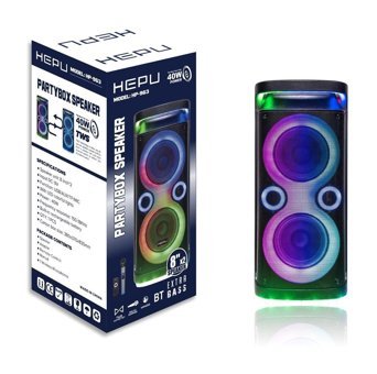 Hepu HP-963 40 W Işıklı Siyah Bluetooth Hoparlör