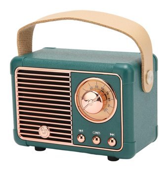 Annadue Retro 3 W Radyolu Yeşil Bluetooth Hoparlör