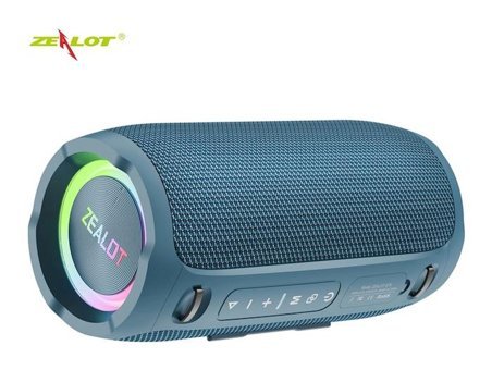 Zealot S76 50 W Işıklı Mavi Bluetooth Hoparlör