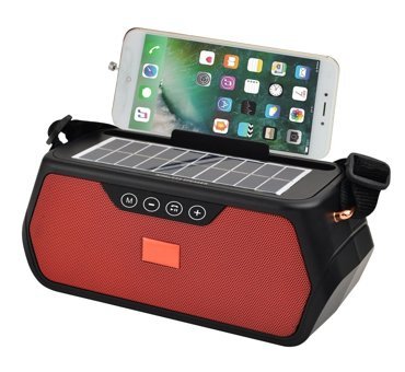 Concord FP-81S Radyolu Işıklı Kırmızı-Siyah Bluetooth Hoparlör
