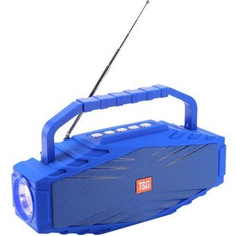 T&G TG804 10 W Radyolu Işıklı Mavi Bluetooth Hoparlör