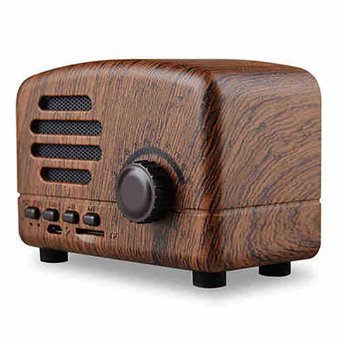 Yunseity Retro 3 W Kahverengi Bluetooth Hoparlör