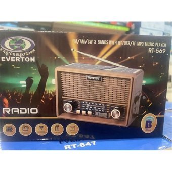 Everton RT-569 5 W Radyolu Kahverengi Bluetooth Hoparlör