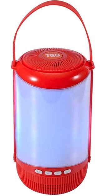 T&G TG606 5 W Radyolu Işıklı Kırmızı Bluetooth Hoparlör