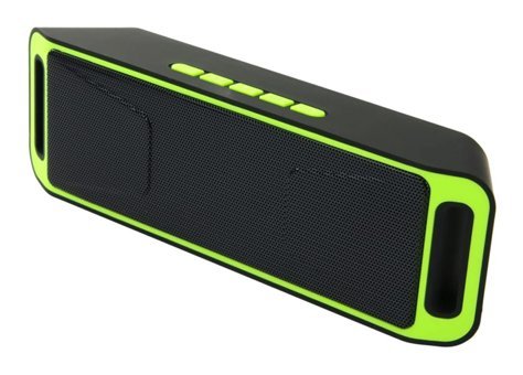 Gatuida Mini 5 W Radyolu Siyah-Yeşil Bluetooth Hoparlör