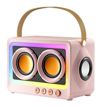 Boutiques H0 Işıklı Pembe Bluetooth Hoparlör