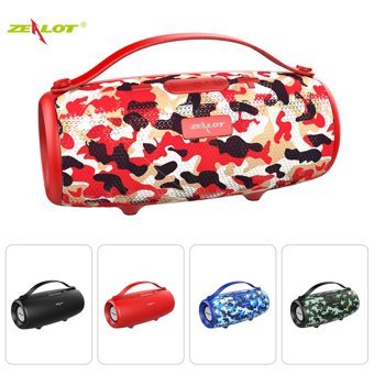 Cankypu S34 10 W Kamuflaj Kırmızı Bluetooth Hoparlör