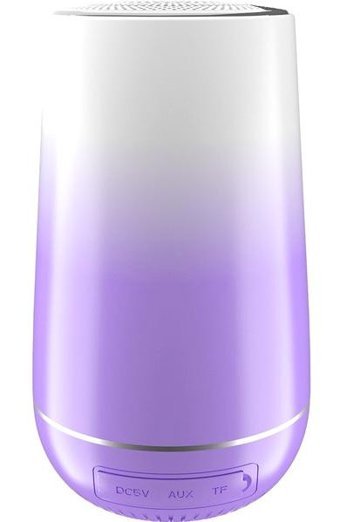 Lebeigo Mini Işıklı Mor Bluetooth Hoparlör