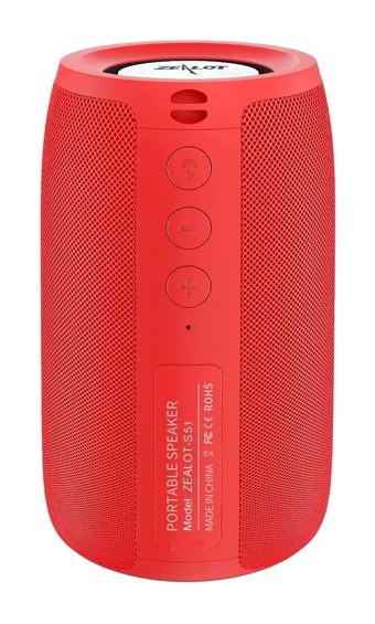 Zealot S32 5 W Kırmızı Bluetooth Hoparlör