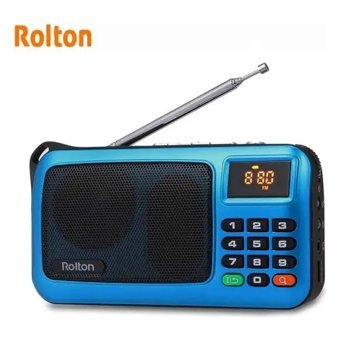 Ganbao Mini 5 W Radyolu Işıklı Mavi Bluetooth Hoparlör