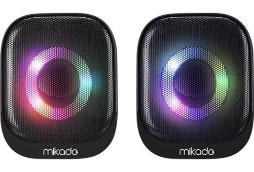 Mikado MD-70U Işıklı Siyah Bluetooth Hoparlör