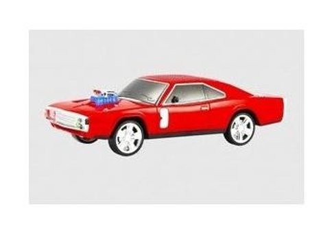 Tastech Dodge Challenger 10 W Radyolu Işıklı Kırmızı Bluetooth Hoparlör