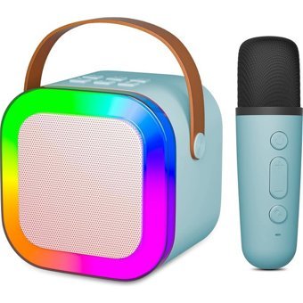 Coverzone K12 5 W Işıklı Turkuaz Bluetooth Hoparlör
