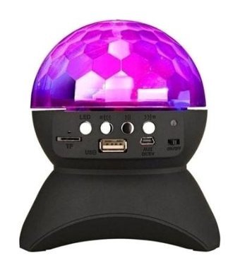 Teknomila Akıllı Ampul 5 W Işıklı Siyah Bluetooth Hoparlör