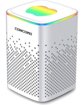 Concord C-8208 Radyolu Işıklı Beyaz Bluetooth Hoparlör