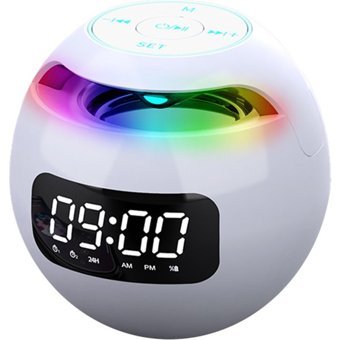 Gorgeous Mini 5 W Işıklı Beyaz Bluetooth Hoparlör