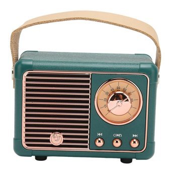 Yunseity Retro 3 W Yeşil Bluetooth Hoparlör