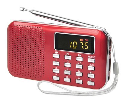 Gatuida Mini Radyolu Kırmızı Bluetooth Hoparlör