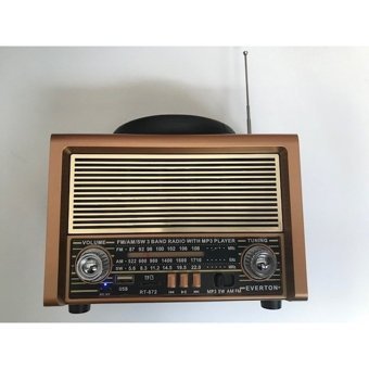 Everton RT-872 5 W Radyolu Kahverengi Bluetooth Hoparlör