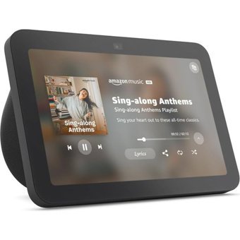 Amazon Echo Show 8 Gen 3 Işıklı Siyah Bluetooth Hoparlör