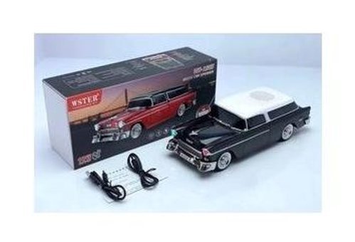 Junglee Chevrolet Belair 1955 Işıklı Siyah Bluetooth Hoparlör