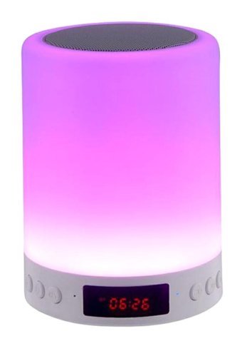 Siduytin Mini Işıklı Gri Bluetooth Hoparlör