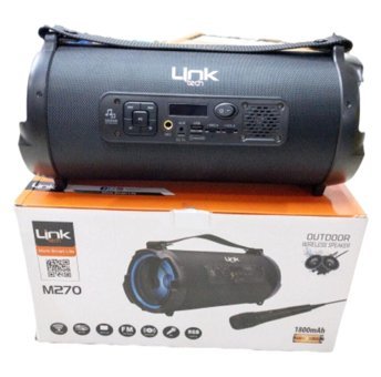 Linktech M270 5 W Radyolu Siyah Bluetooth Hoparlör