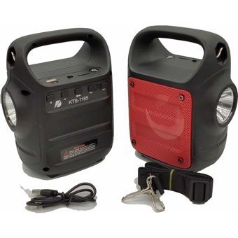Ultratekno KTS-1185 6 W Radyolu Işıklı Siyah Bluetooth Hoparlör