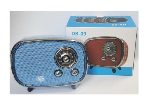 Junglee DB-09 Mini Retro Radyolu Işıklı Siyah Bluetooth Hoparlör