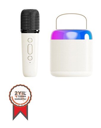 Torima K12 25 W Işıklı Beyaz Bluetooth Hoparlör