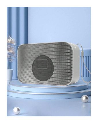 Qasul Telefon Tutucu Işıklı Gri Bluetooth Hoparlör