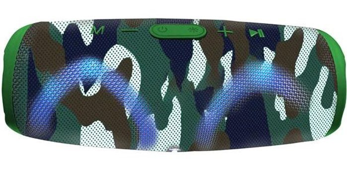 T&G Charger 5 10 W Radyolu Işıklı Kamuflaj Bluetooth Hoparlör