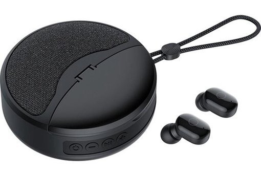 Talent 2'si 1 Arada Mini Siyah Bluetooth Hoparlör