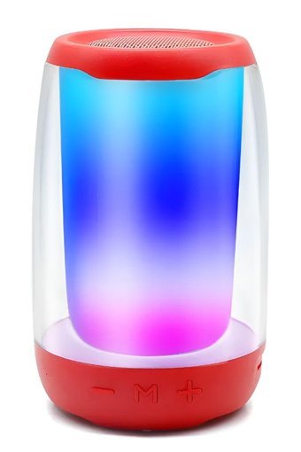 MN6 Pulse 4 Mini 10 W Işıklı Kırmızı Bluetooth Hoparlör