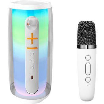 Newface Pluse 6 5 W Işıklı Beyaz Bluetooth Hoparlör