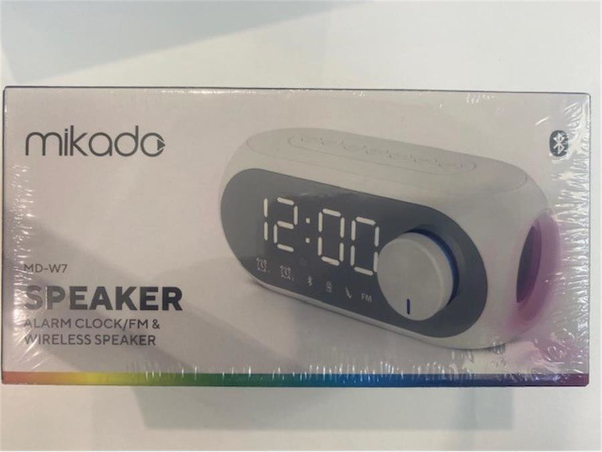 Mikado MD-W7 5 W Işıklı Gri Bluetooth Hoparlör