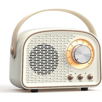 First Retro 5 W Radyolu Beyaz Bluetooth Hoparlör