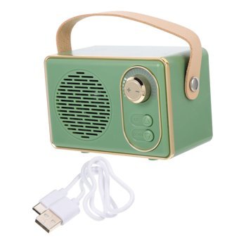 Partykindom Retro 3 W Radyolu Yeşil Bluetooth Hoparlör