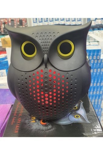 Junglee Baykuş 5 W Işıklı Siyah Bluetooth Hoparlör