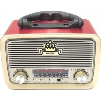 Everton RT-301 5 W Radyolu Işıklı Kırmızı Bluetooth Hoparlör