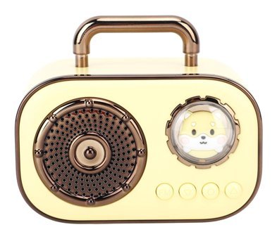 Boutiques Retro 5 W Radyolu Sarı Bluetooth Hoparlör