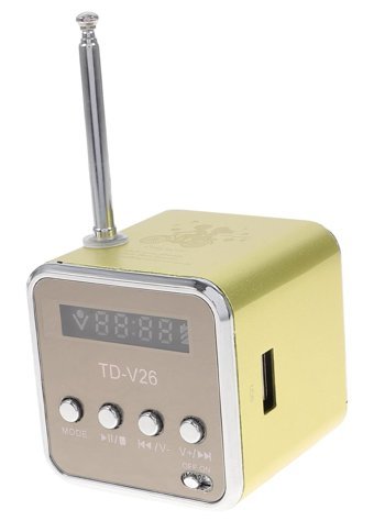 Partykindom Mini 3 W Radyolu Sarı Bluetooth Hoparlör