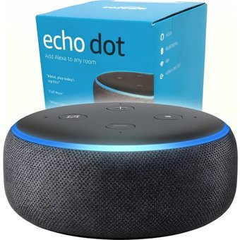 Amazon Echo Dot Gen 3 Işıklı Siyah Bluetooth Hoparlör