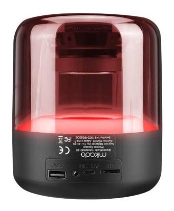 Polygold Işıklı Siyah Bluetooth Hoparlör
